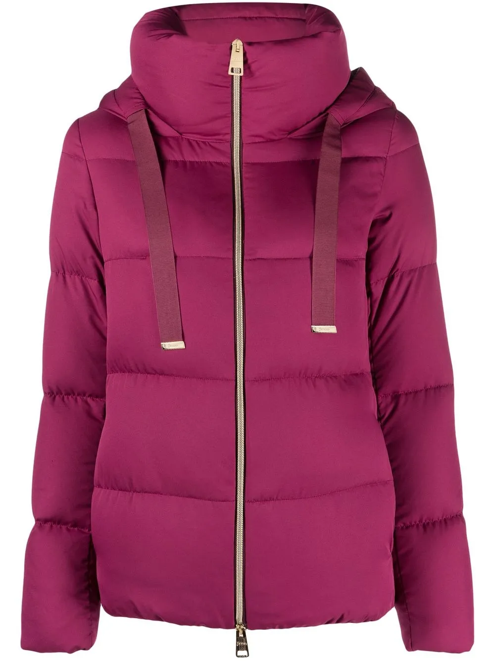 Herno Burgandy Arendelle Down Jacket In Pink