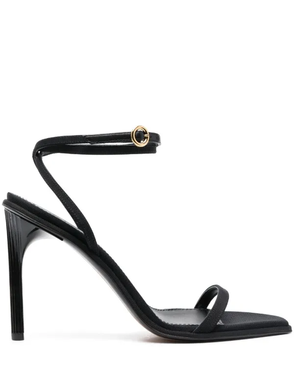 Black gucci sandal discount heels