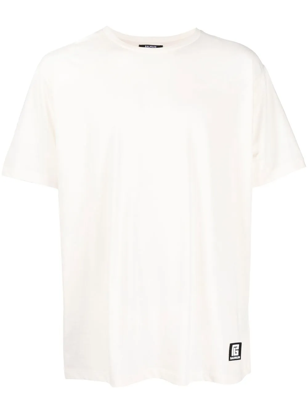 

Balmain playera con logo estampado - Neutro