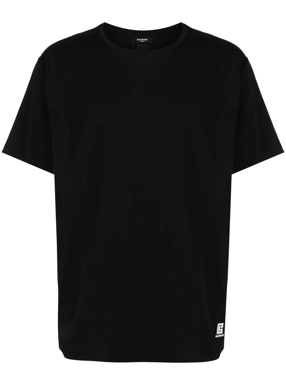 

Balmain playera con logo estampado - Negro