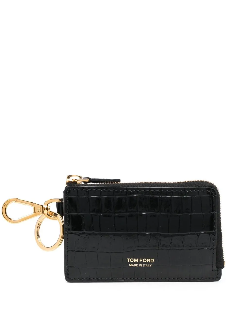 

TOM FORD cartera con efecto de piel de cocodrilo - Negro