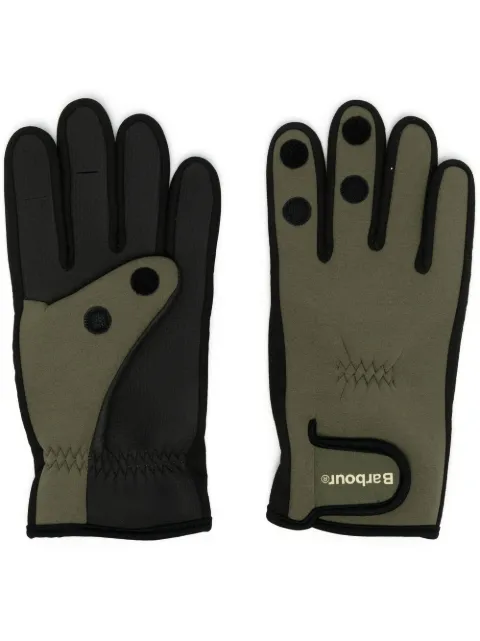 Barbour logo-thumb grippy gloves