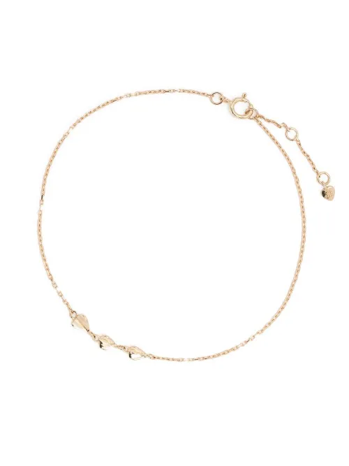 Bracelet Trio of Folded Hearts en 10ct - Dinny Hall - Modalova