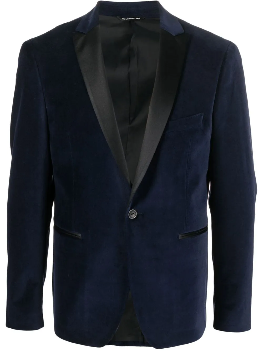 

Tonello velvet single-breasted blazer - Blue