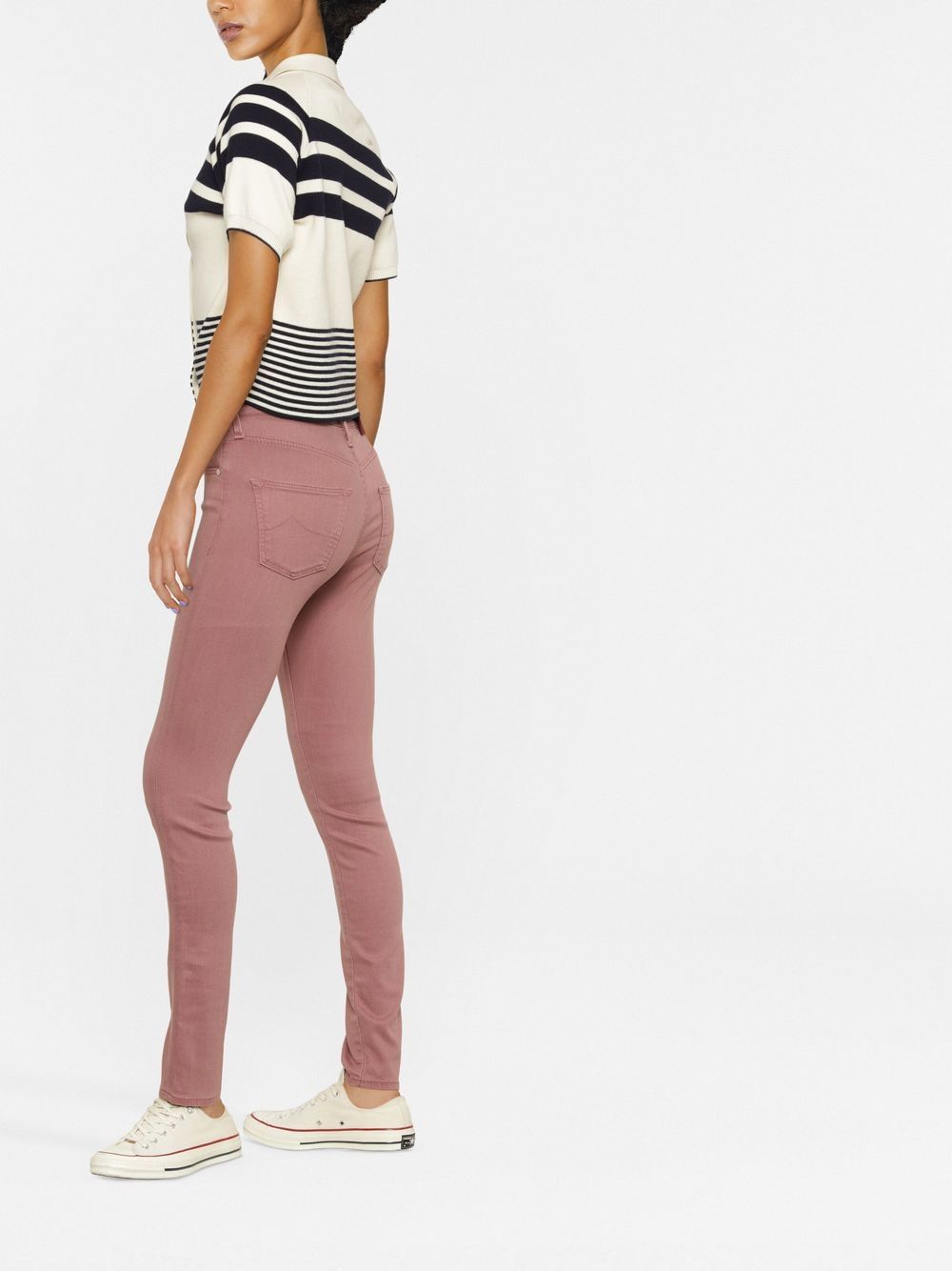 Shop Jacob Cohen Mid-rise Skinny Jeans In Rosa