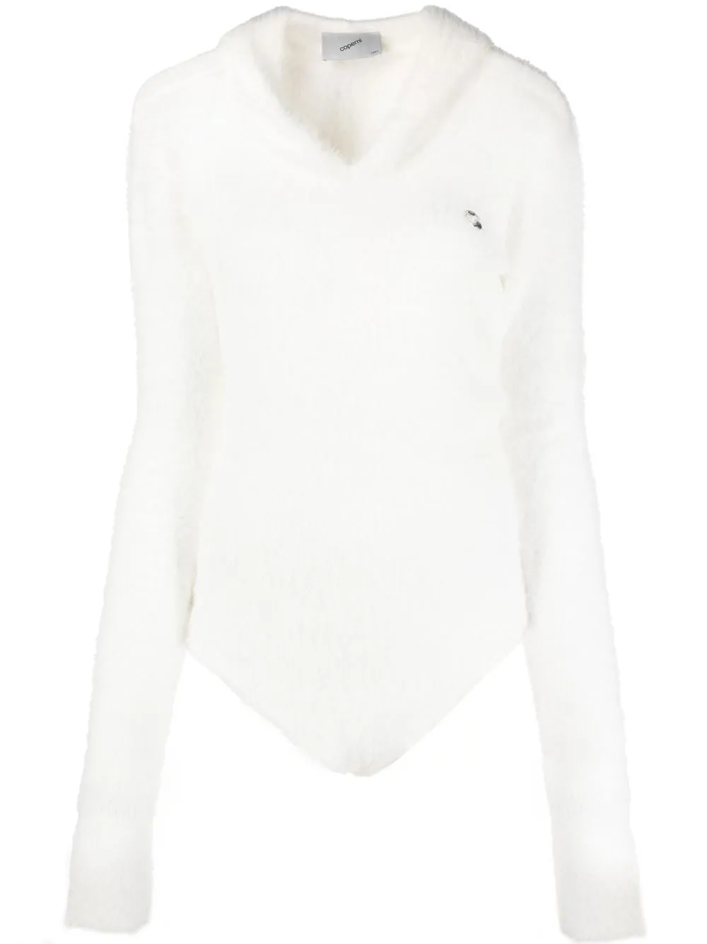 

Coperni knitted long-sleeve bodysuit - White