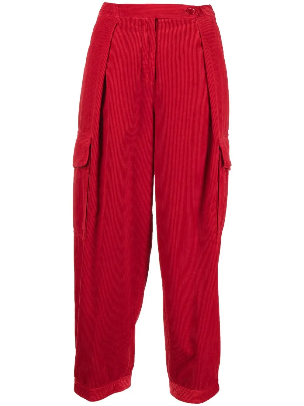 

ASPESI corduroy cropped trousers - Red