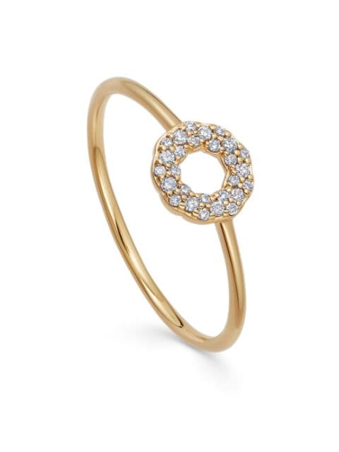 Astley Clarke 14kt yellow gold Asteri diamond ring