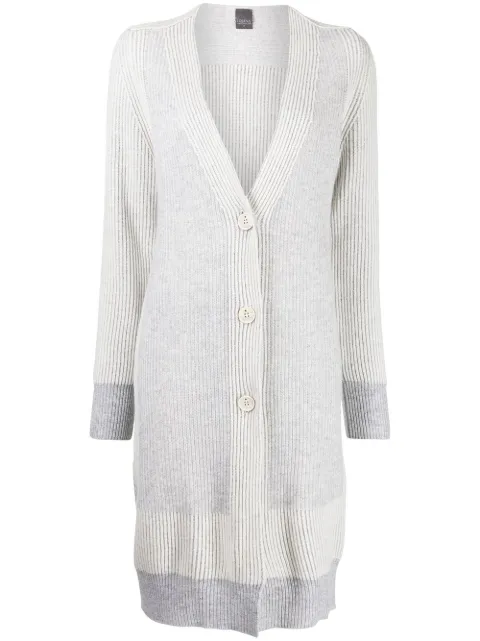 Lorena Antoniazzi V-neck button cardi-coat