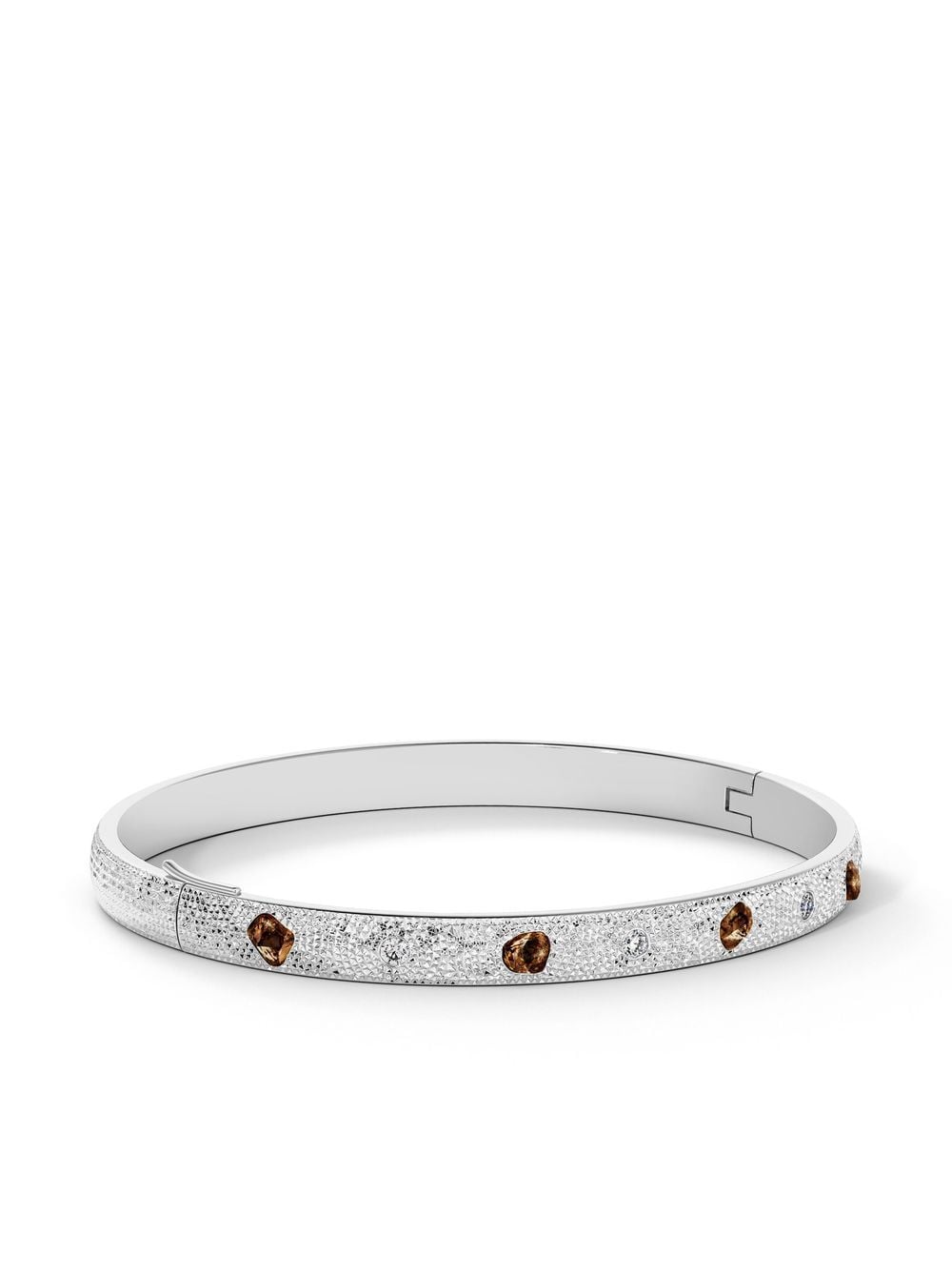 De Beers Jewellers 18kt white gold Talisman diamond bangle bracelet