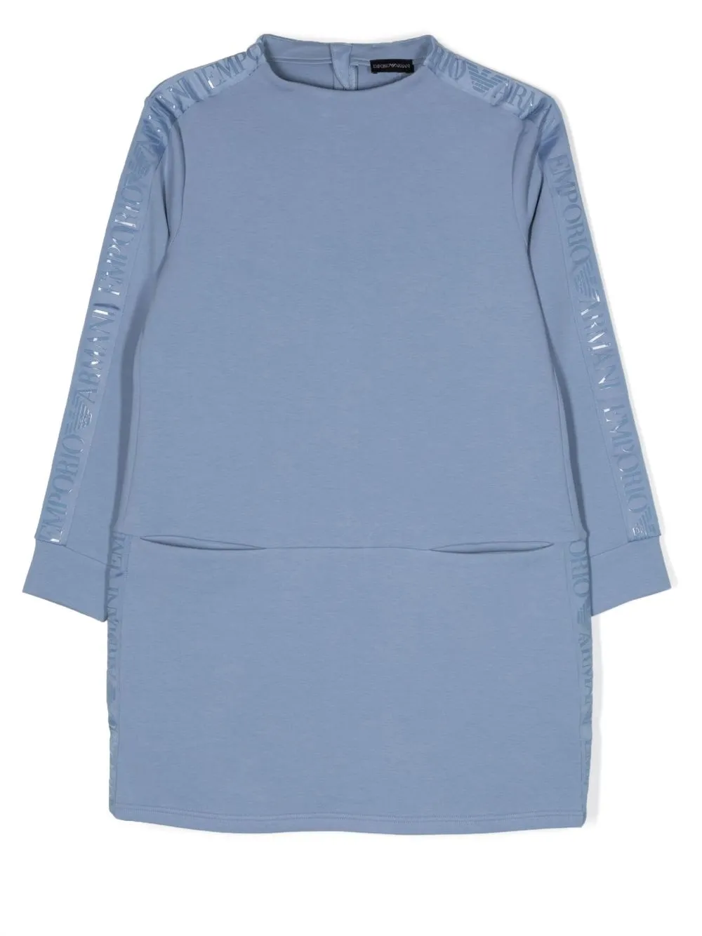 

Emporio Armani Kids logo-print stretch-cotton dress - Blue