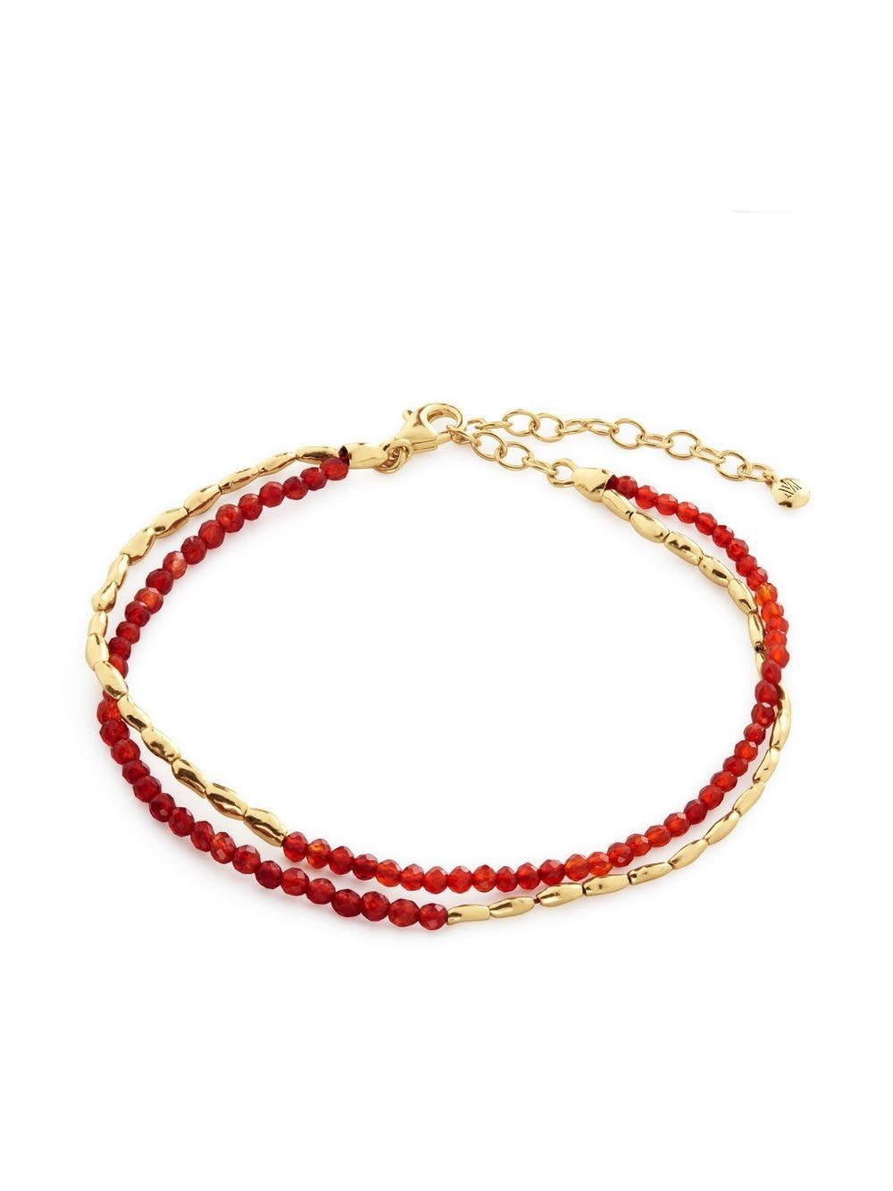 

Monica Vinader mini onyx beaded bracelet - Red