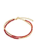 Monica Vinader mini onyx beaded bracelet - Red