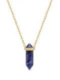 Nialaya Jewelry Dumortierite crystal-embellished necklace - Gold
