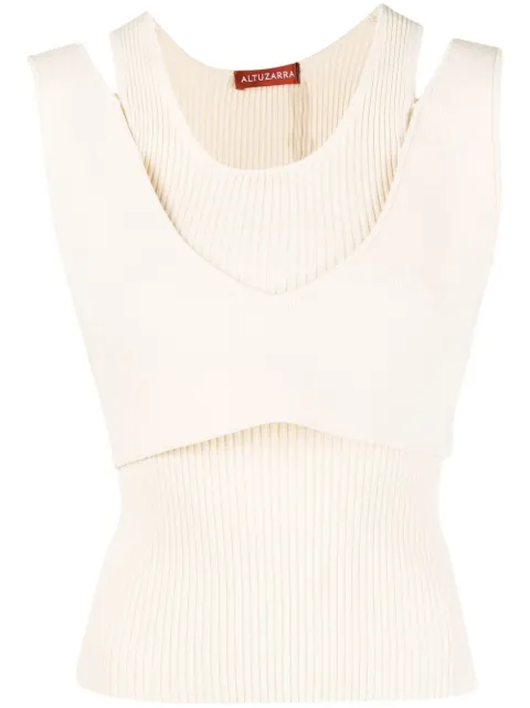 Altuzarra layered knitted top