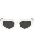 Miu Miu Eyewear chain-embellished cat-eye sunglasses - White