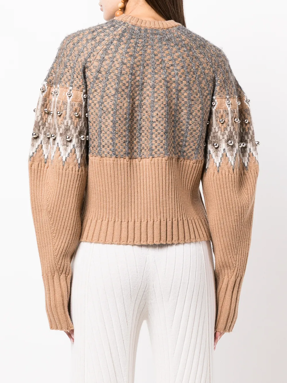 Simkhai Intarsia Knit Merino Blend Sweater Farfetch