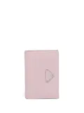 Prada logo-plaque leather wallet - Pink