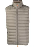 Save The Duck zip-up padded gilet - Brown
