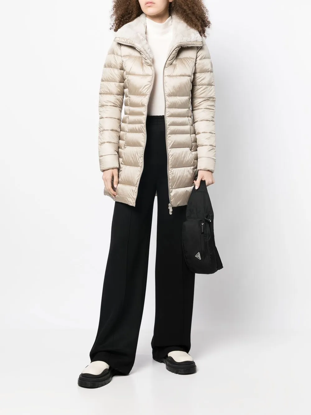 Duck faux-fur Lined Padded Coat - Farfetch