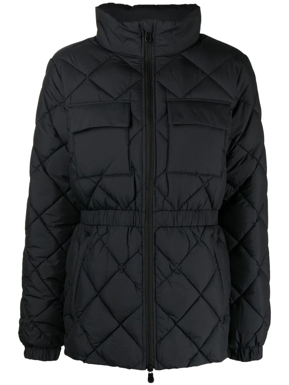 SAVE THE DUCK DIAMOND-QUILTED BELTED JACKET