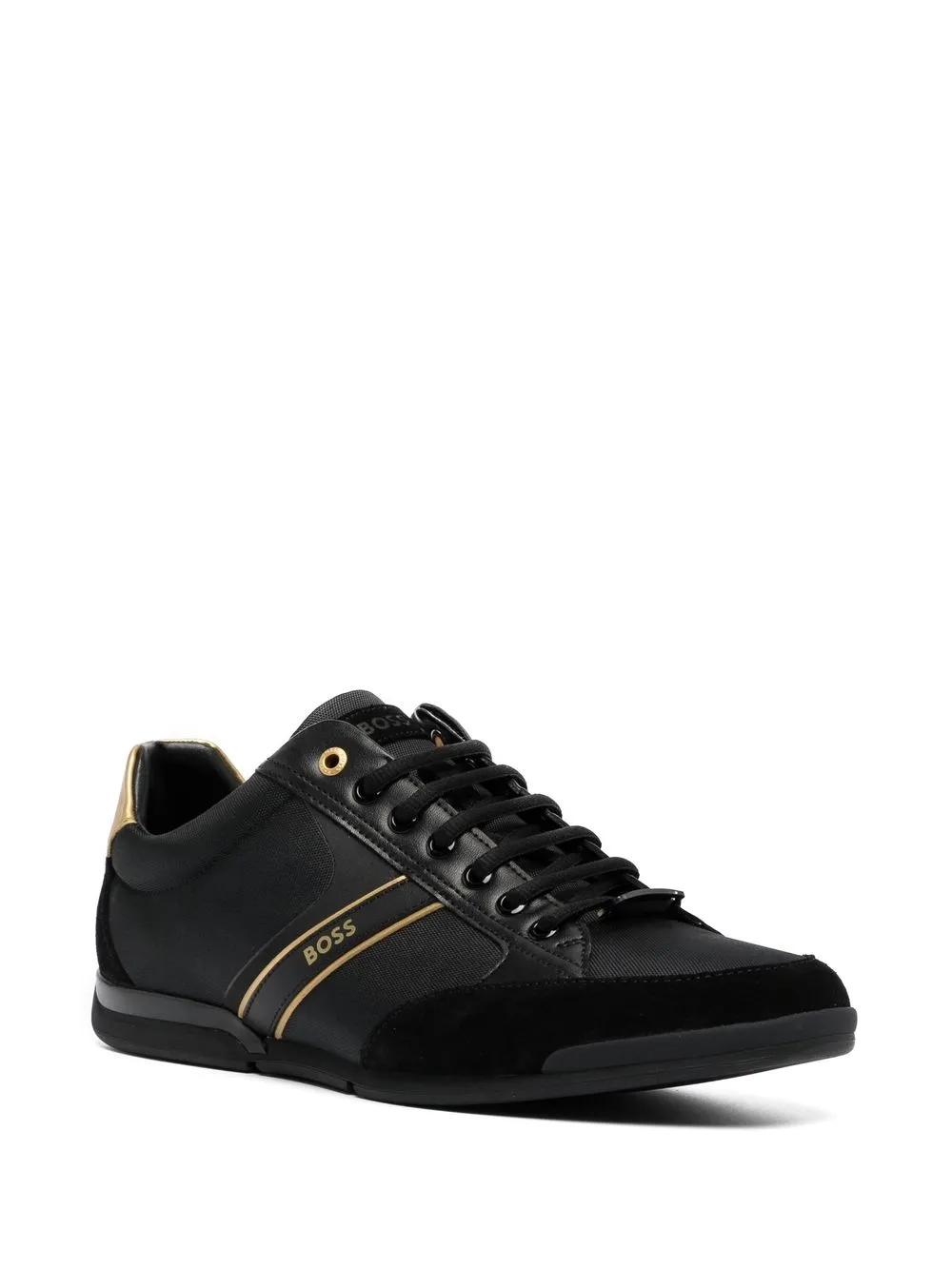 Hugo Boss Saturn Lowtop Sneakers In Black ModeSens