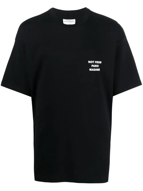 T-shirt à slogan imprimé - Drôle De Monsieur - Modalova