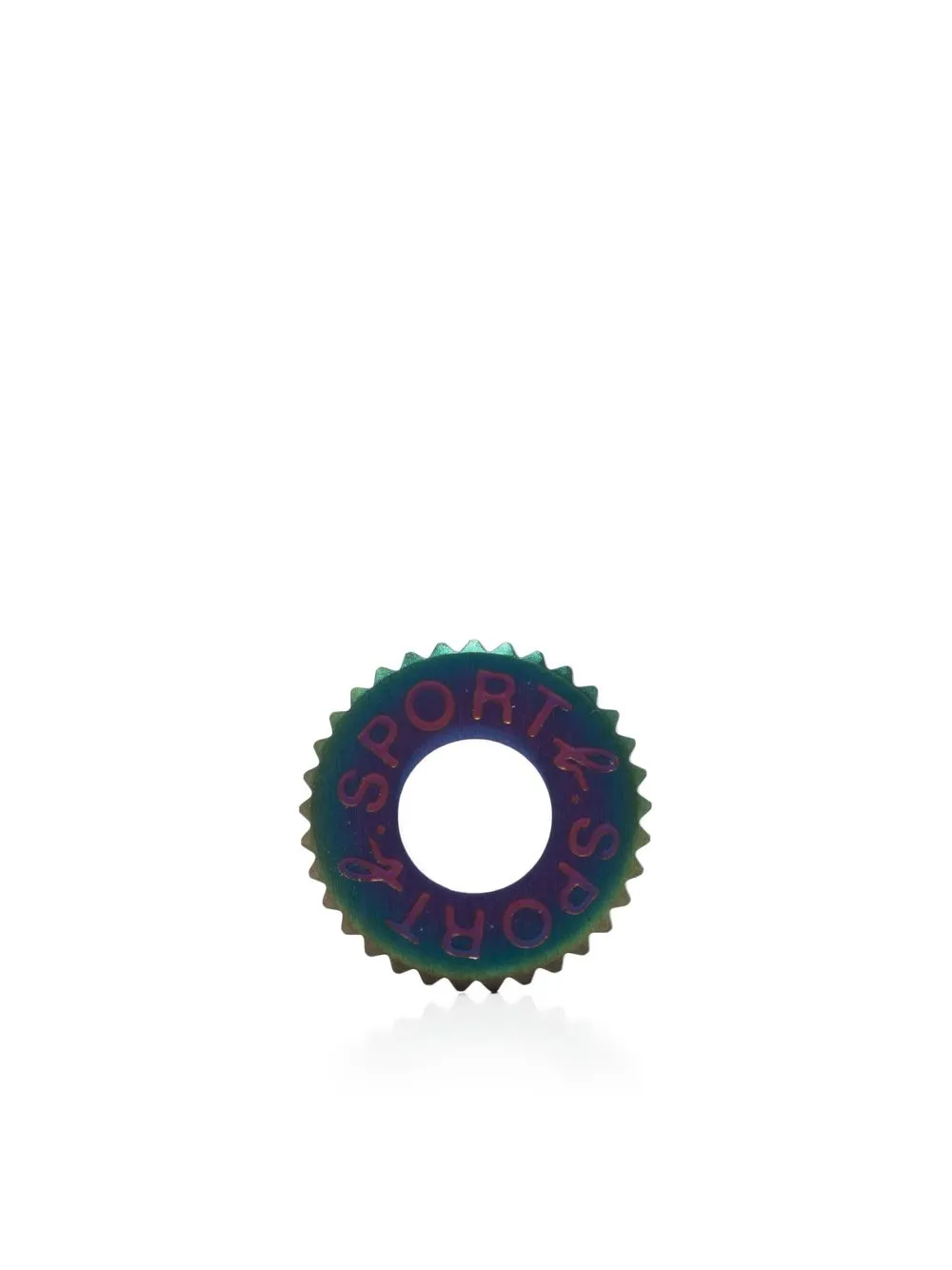 

SPORT b. by agnès b. logo-engraved single earring - Multicolour