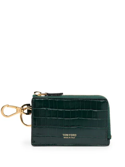 TOM FORD crocodile-effect wallet