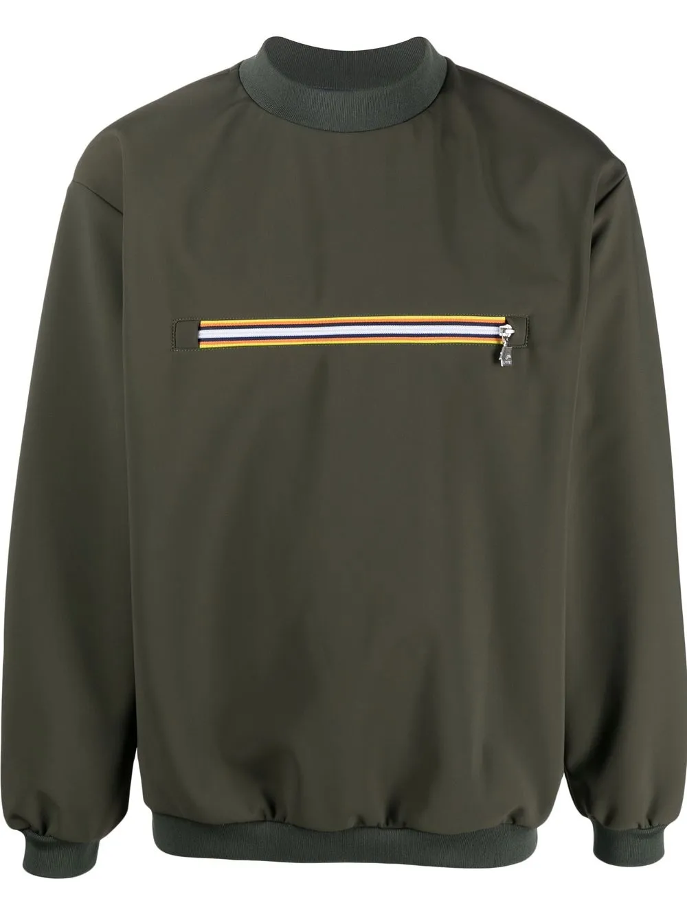 

K-Way R&D sudadera con bolsillo y cierre - Verde