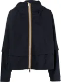 K-Way R&D Cropeyl lightweight hooded jacket - Blue