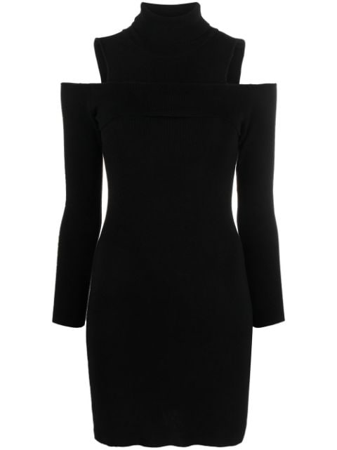 costume national contemporary cut-out knitted mini dress