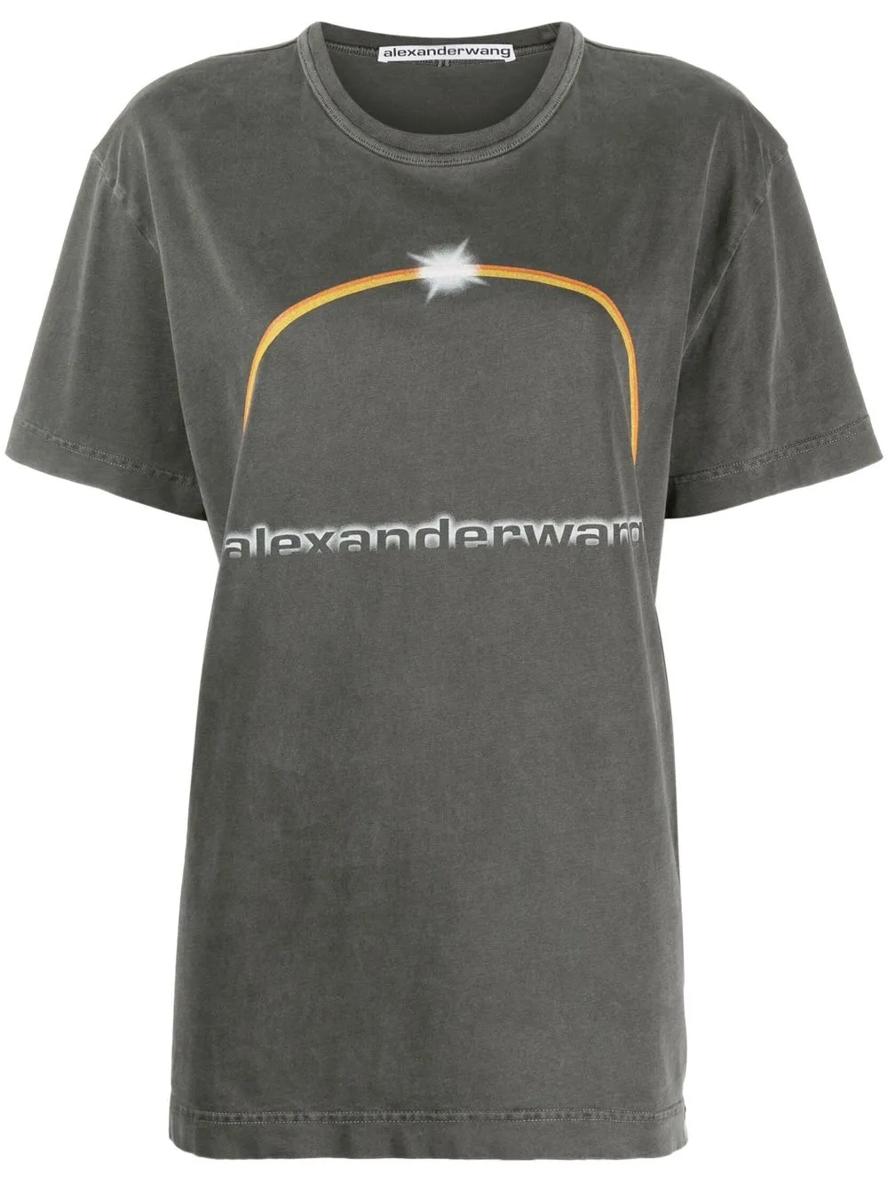 

Alexander Wang logo-print T-shirt - Grey