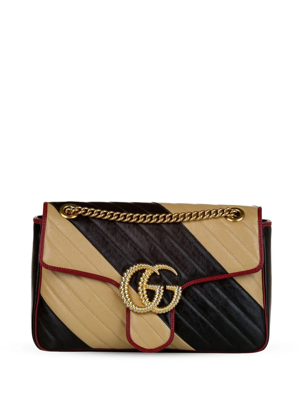 

Gucci Pre-Owned bolsa de hombro Marmont GG mediana - Negro