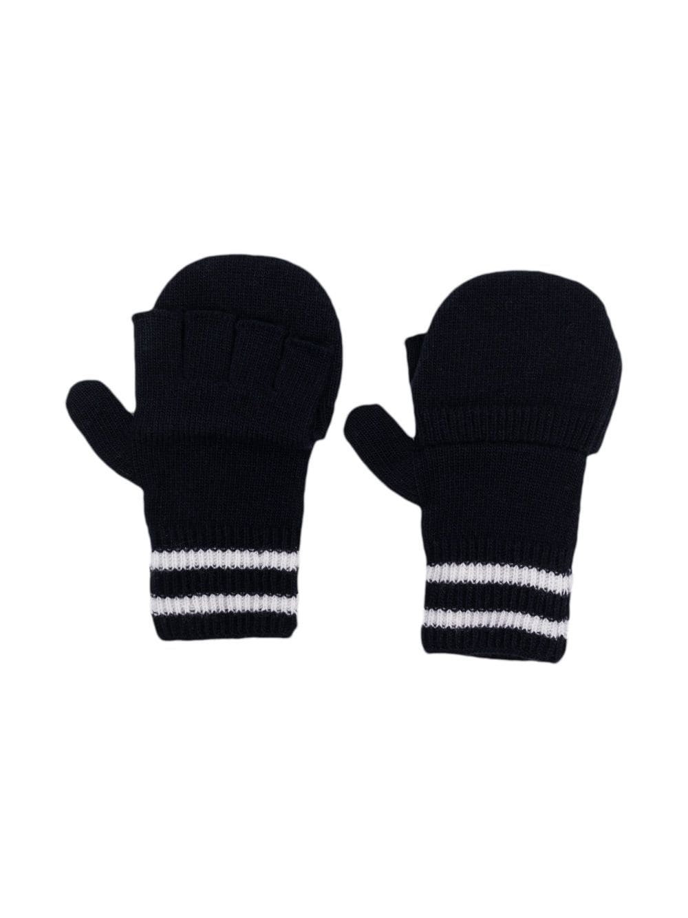 Image 1 of Moncler Enfant logo-patch mittens