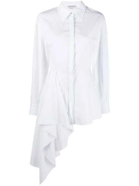 Alexander McQueen long-sleeve asymmetric shirt