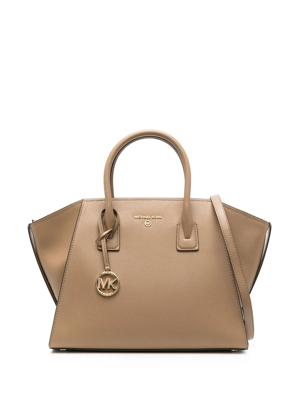 

Michael Michael Kors logo-plaque leather tote bag - Brown