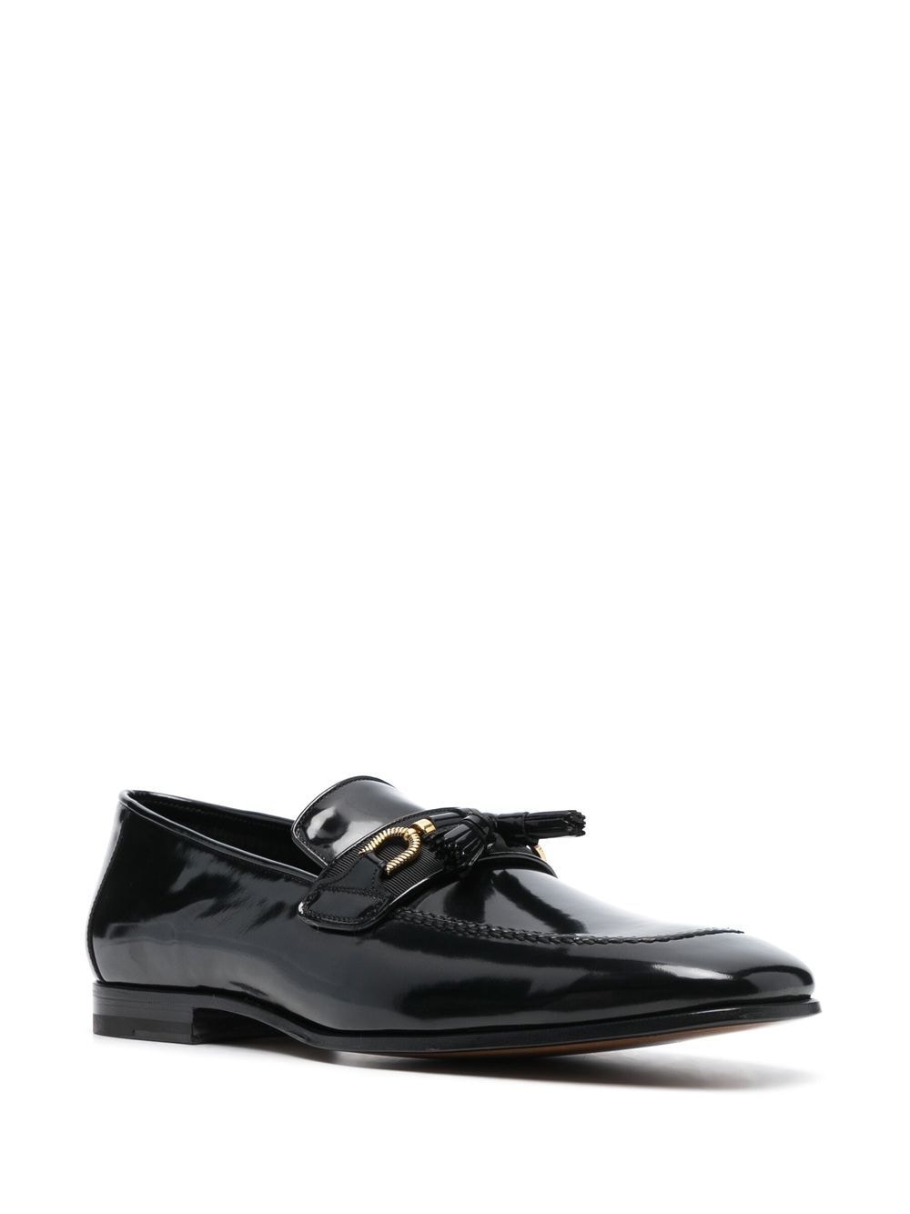 TOM FORD Loafers met horsebitdetail - Zwart