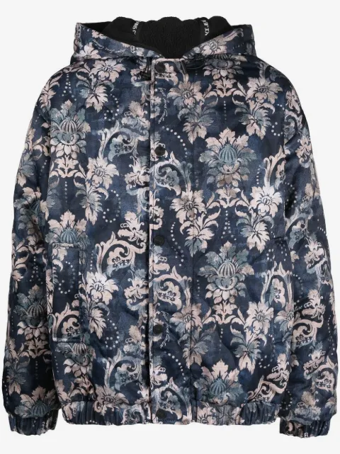 Versace Jeans Couture floral-print padded jacket