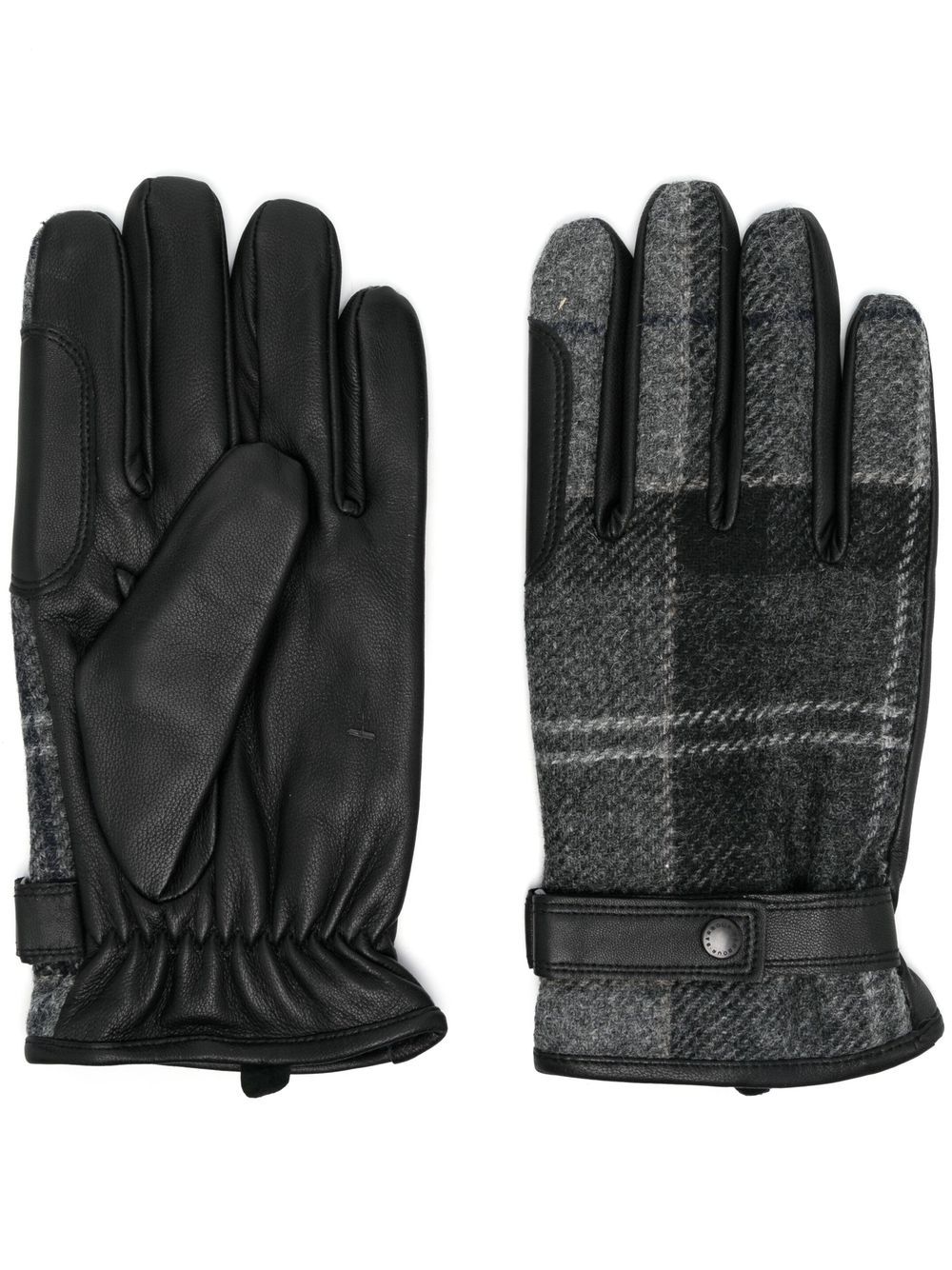 Barbour tartan print gloves - Black
