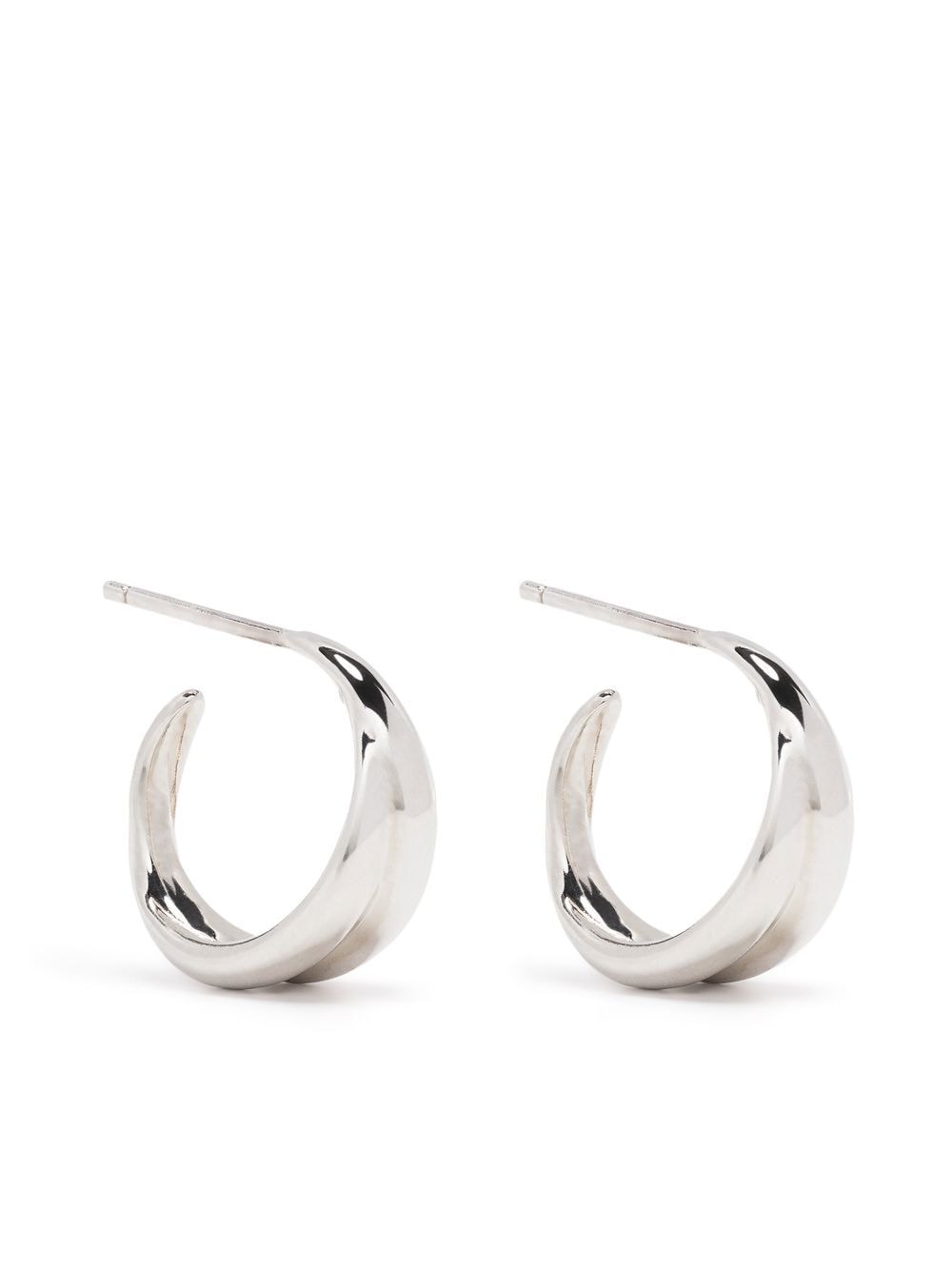 Dinny Hall small Twist hoop earrings - Silver