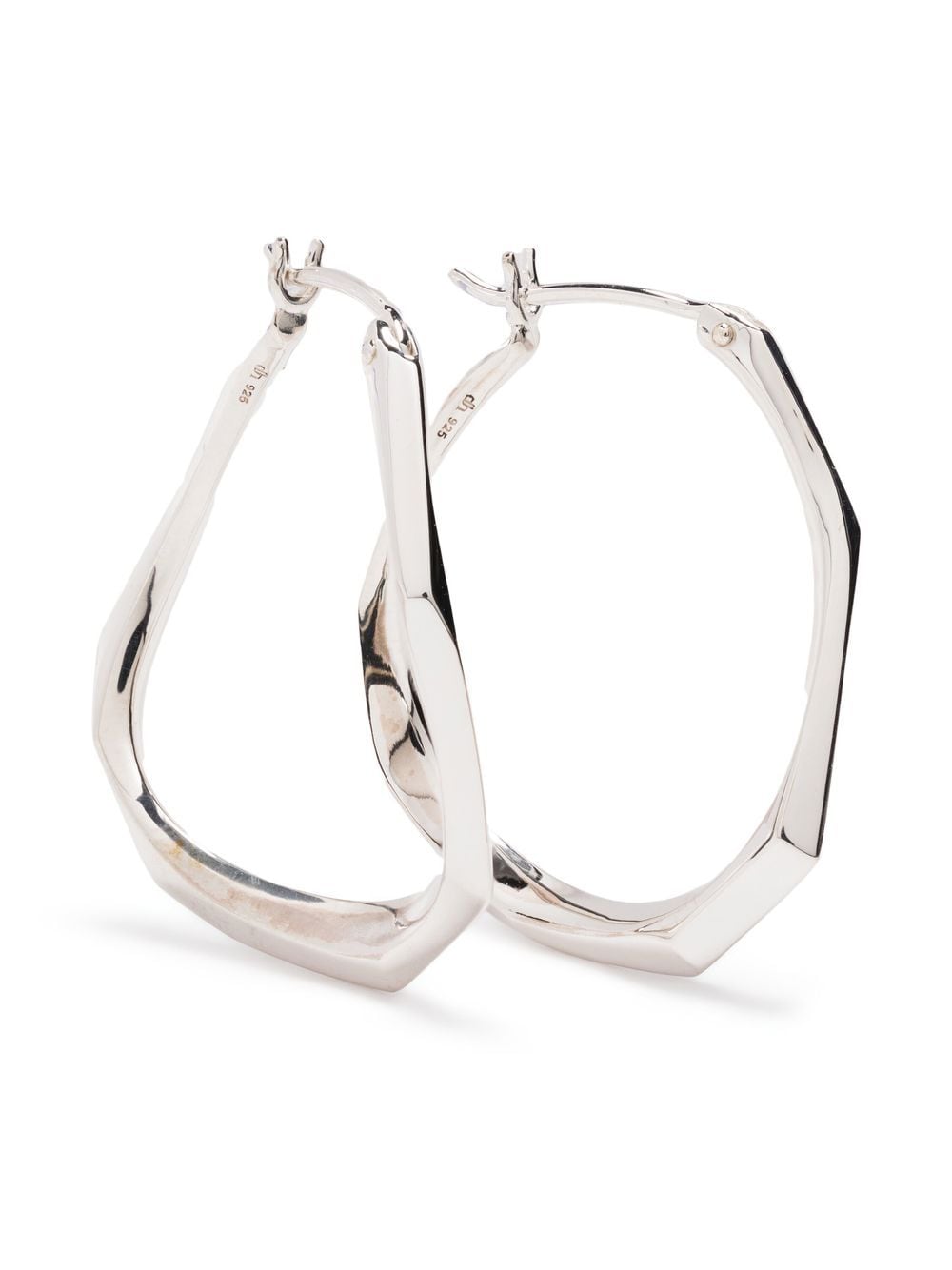 Dinny Hall Thalassa Medium Hoop Earrings In Silver