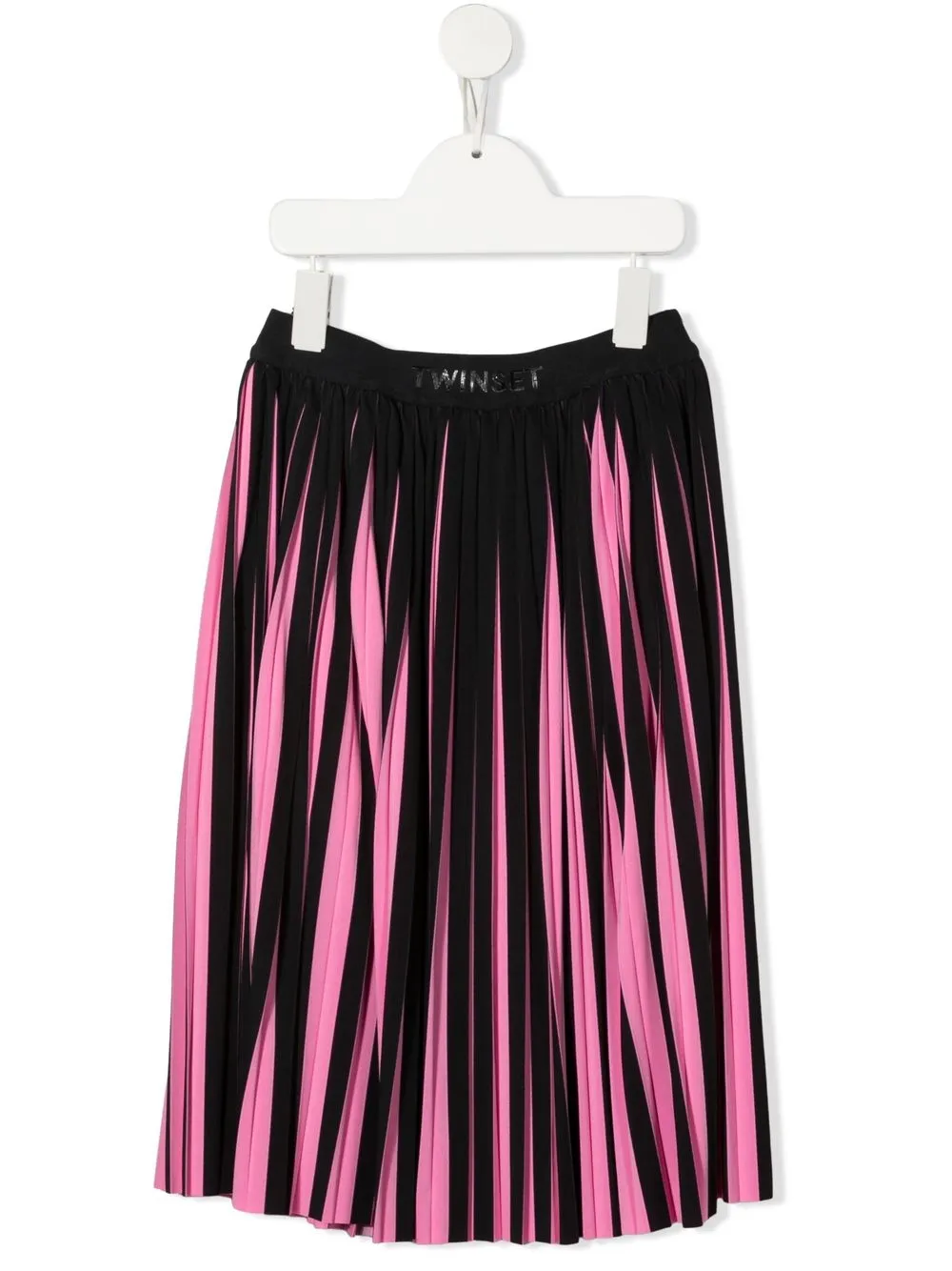 

TWINSET Kids two-tone pleated skirt - Black