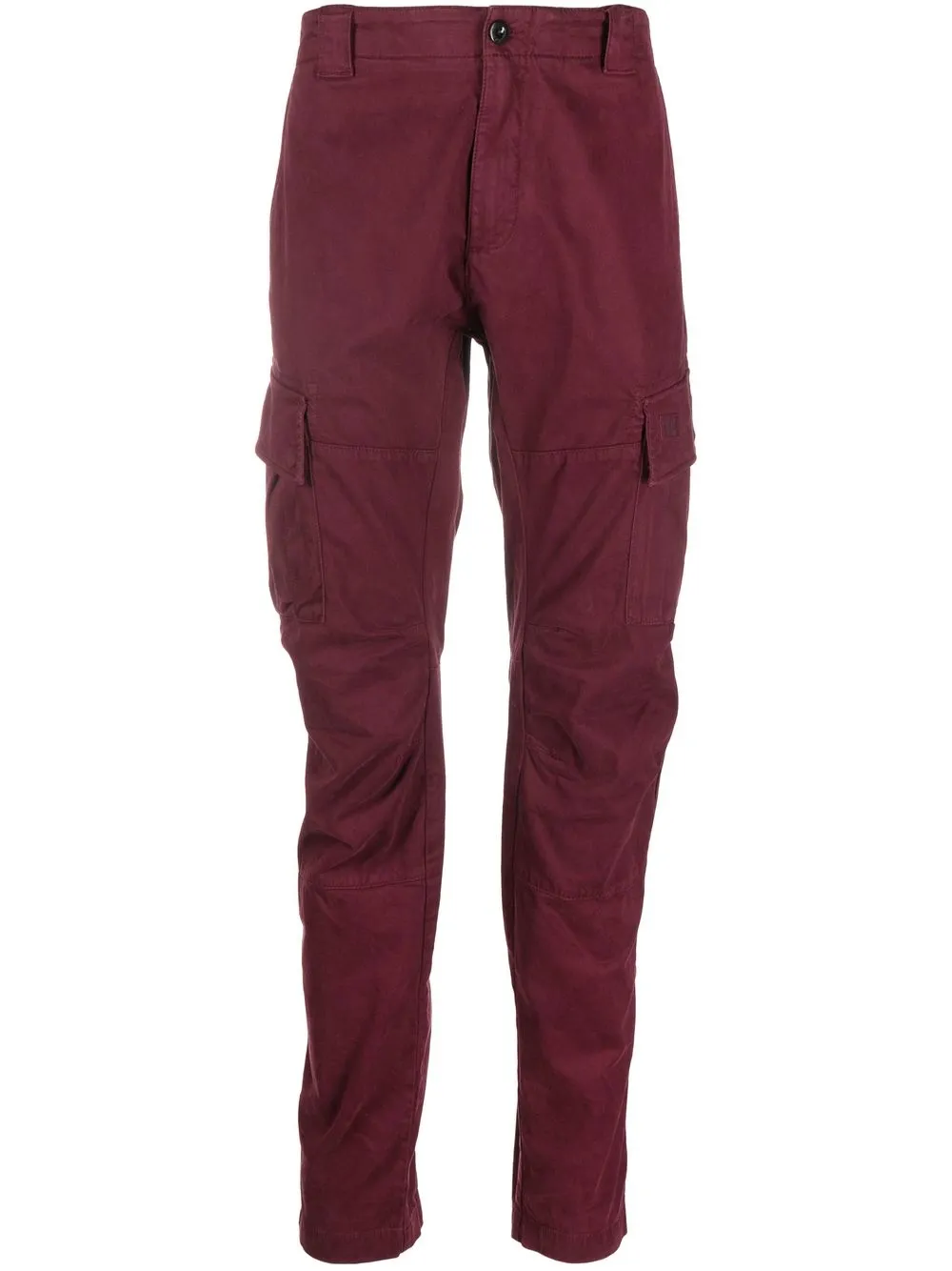 

C.P. Company pantalones cargo con parche del logo - Rojo