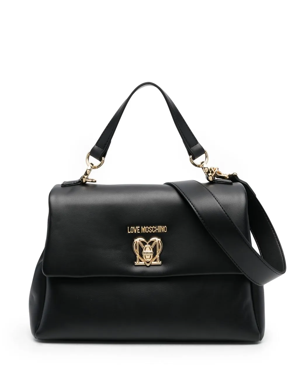 

Love Moschino tote con asa trenzada - Negro