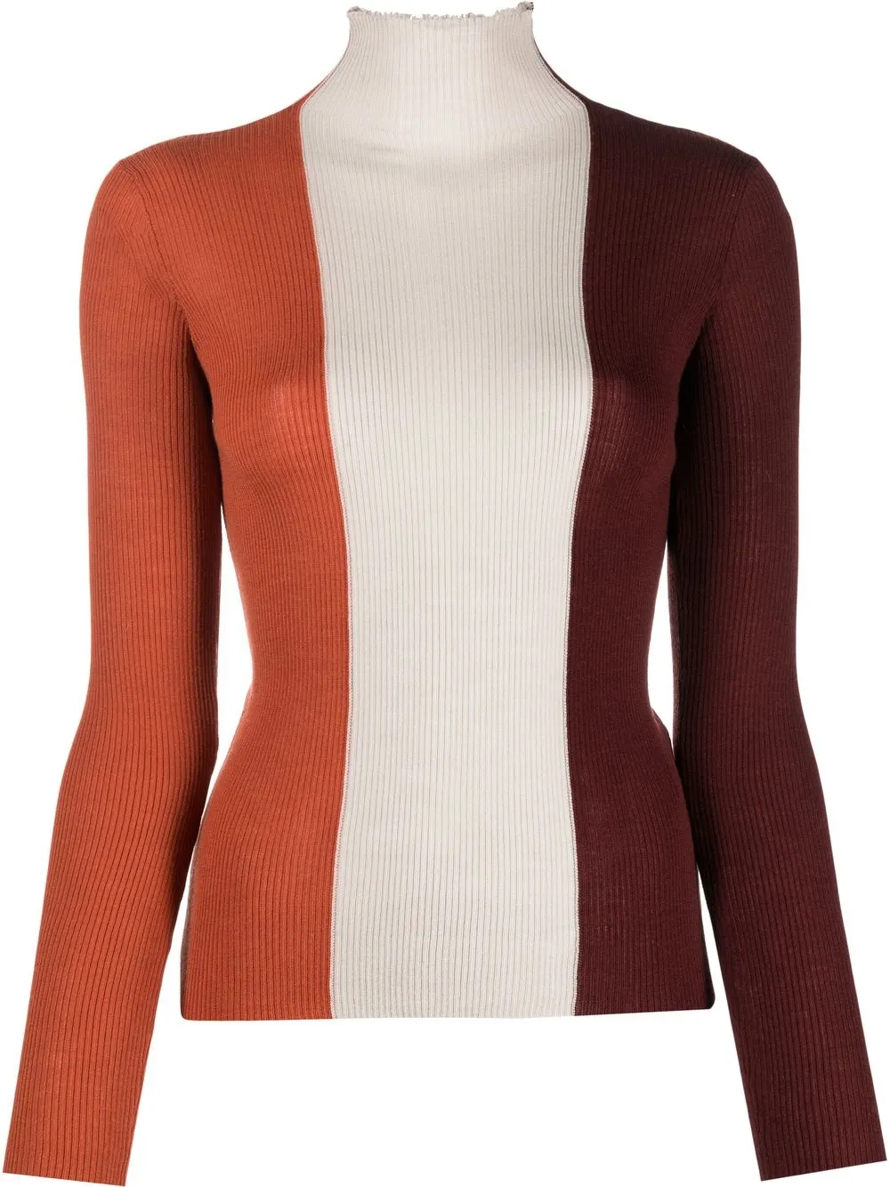 

Roberto Collina high-neck merino wool jumper - Orange