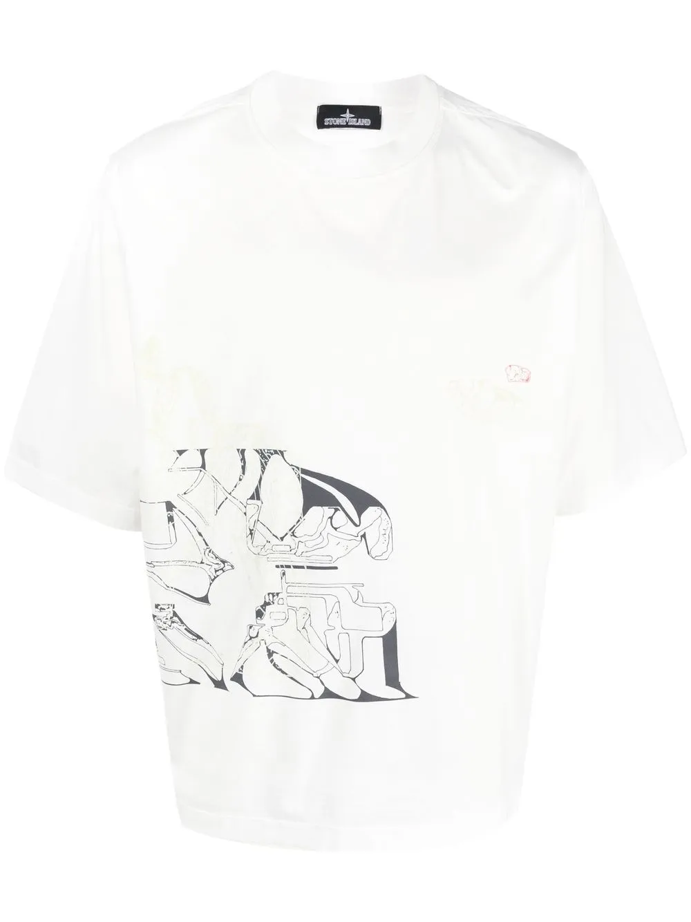 

Stone Island Shadow Project short-sleeve cotton T-shirt - White