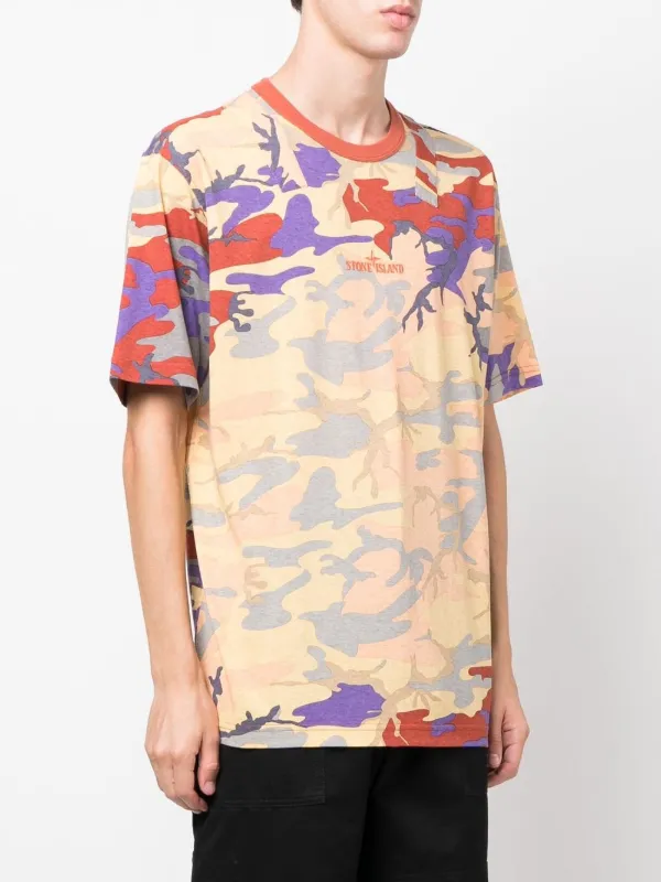 Stone island t hot sale shirt camo