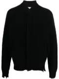 Laneus zip-up fleece bomber jacket - Black