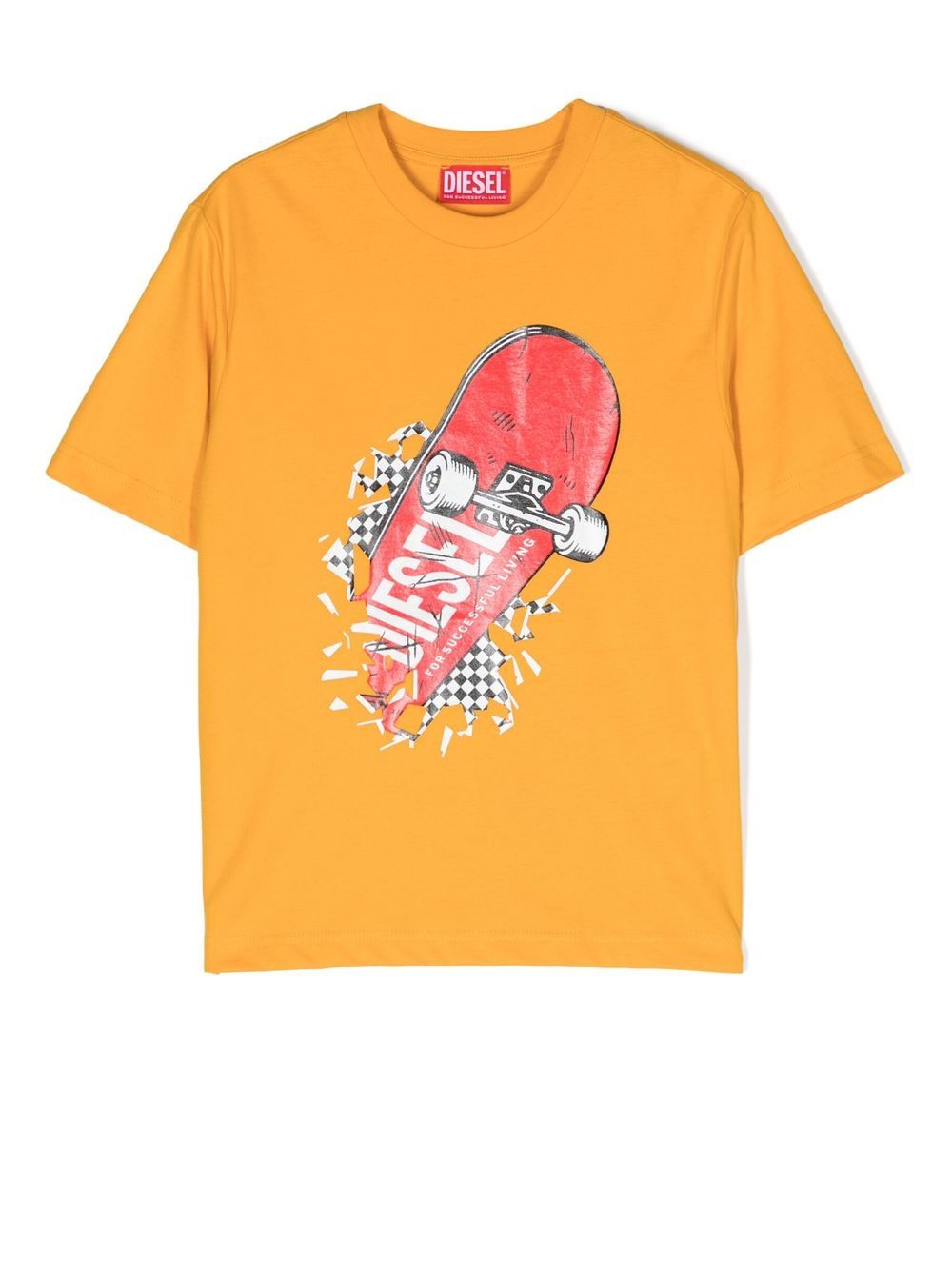 

Diesel Kids playera Skate con estampado gráfico - Amarillo